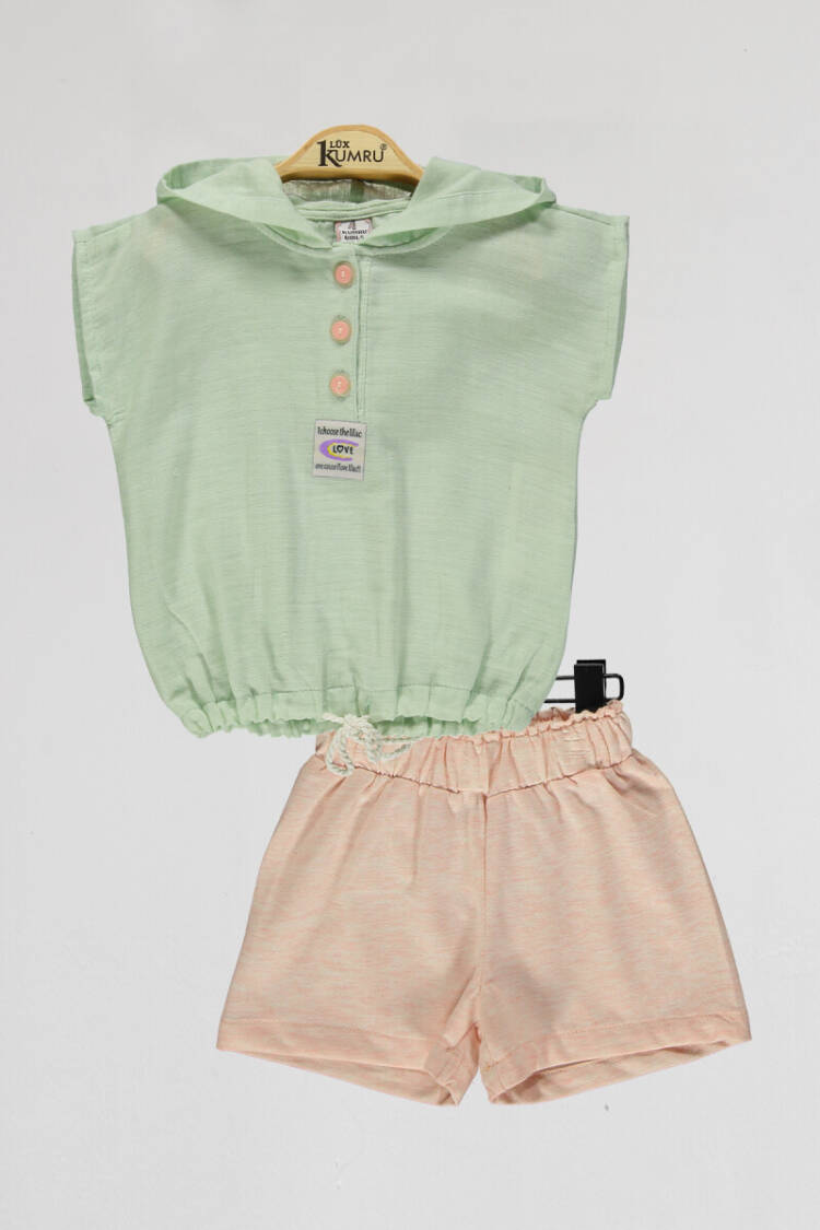 Wholesale Girls 2-Piece Blouse and Shorts Set 2-5Y - Brand: Kumru Bebe - Kids & Baby Clothes Wholesale - Globality Store