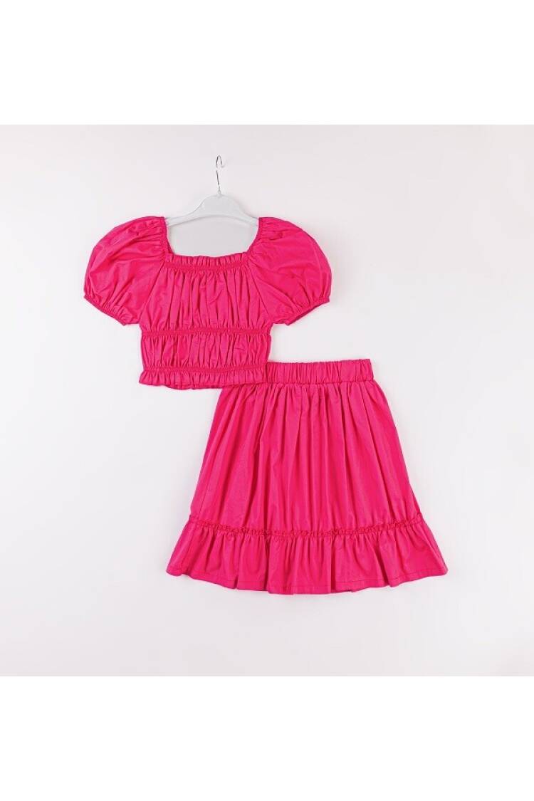 Wholesale Girls 2-Piece Blouse and Skirt Set 7-10Y - Brand: Büşra Bebe - Kids & Baby Clothes Wholesale - Globality Store