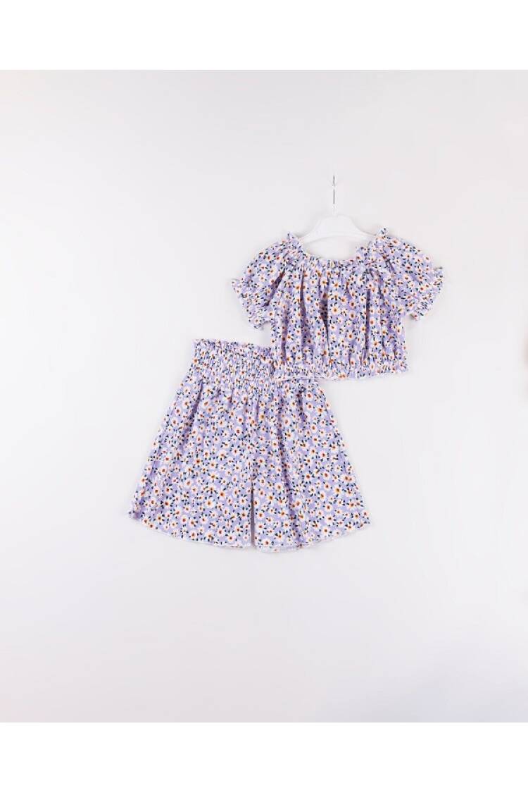 Wholesale Girls 2-Piece Blouse and Skirt Set 7-10Y - Brand: Büşra Bebe - Kids & Baby Clothes Wholesale - Globality Store
