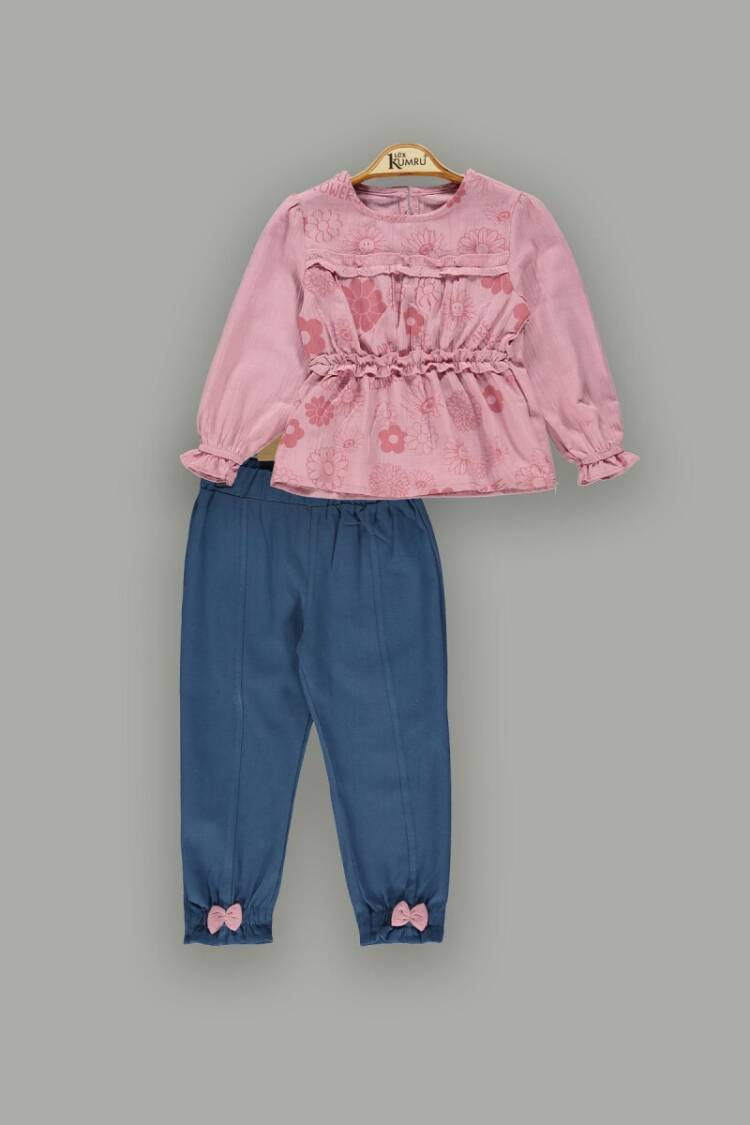 Wholesale Girls 2-Piece Blouse Sets with Pants 2-5Y - Brand: Kumru Bebe - Kids & Baby Clothes Wholesale - Globality Store