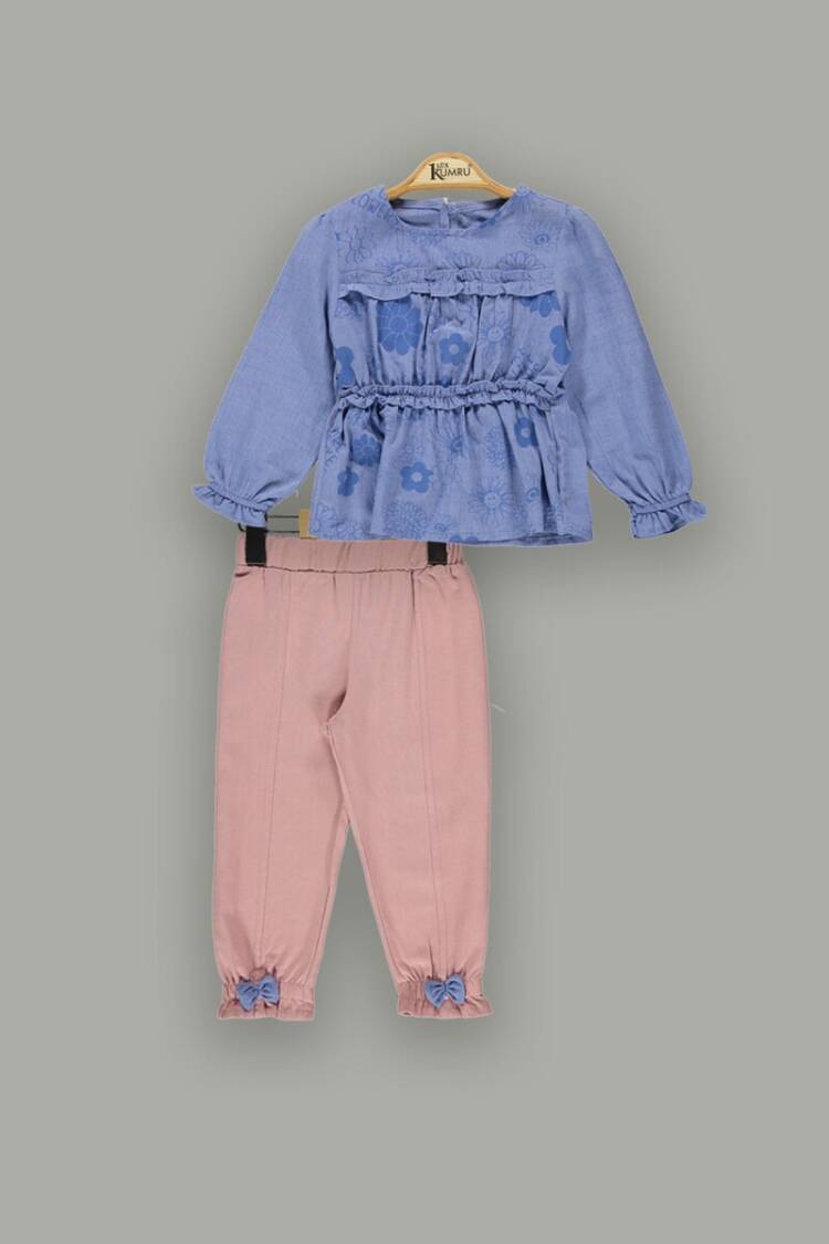 Wholesale Girls 2-Piece Blouse Sets with Pants 2-5Y - Brand: Kumru Bebe - Kids & Baby Clothes Wholesale - Globality Store