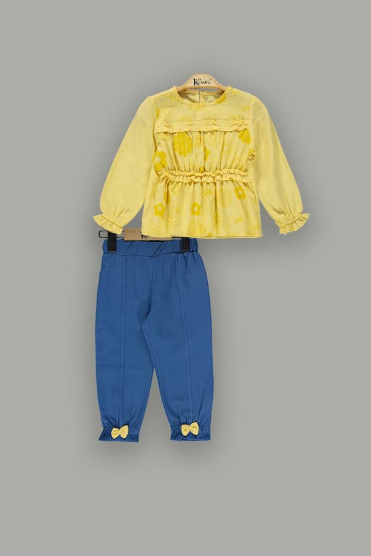 Wholesale Girls 2-Piece Blouse Sets with Pants 2-5Y - Brand: Kumru Bebe - Kids & Baby Clothes Wholesale - Globality Store