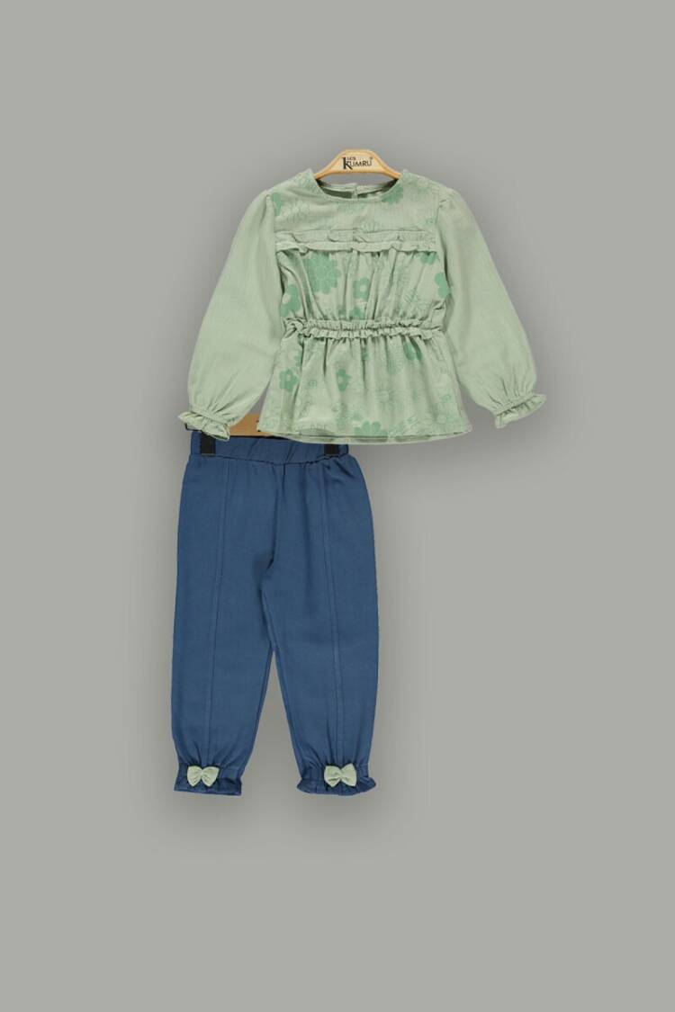 Wholesale Girls 2-Piece Blouse Sets with Pants 2-5Y - Brand: Kumru Bebe - Kids & Baby Clothes Wholesale - Globality Store