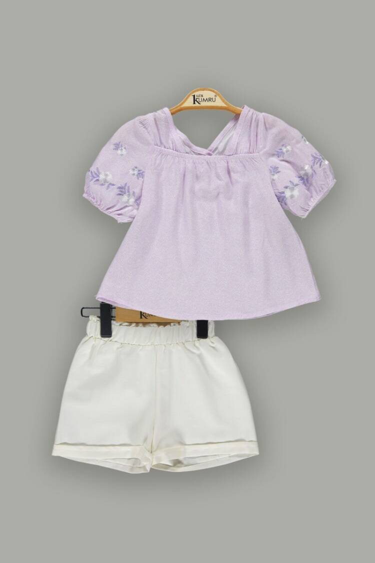Wholesale Girls 2-Piece Blouset Set with Shorts 2-5Y - Brand: Kumru Bebe - Kids & Baby Clothes Wholesale - Globality Store