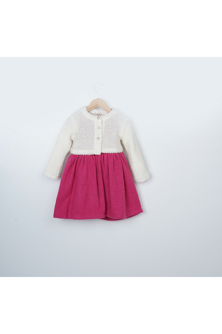 Wholesale Girls 2-Piece Bolero and Dress Set 3-6Y - Brand: Büşra Bebe - Kids & Baby Clothes Wholesale - Globality Store