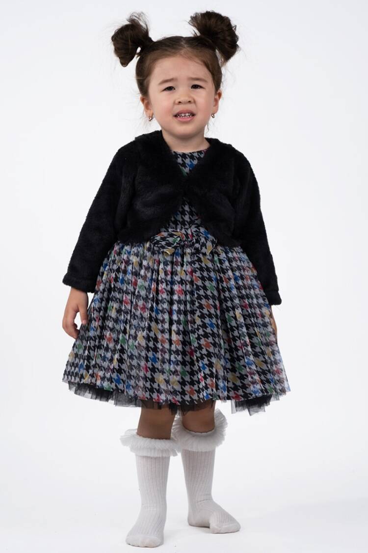 Wholesale Girls 2-Piece Dress and Bolero Set 2-6Y - Brand: Serkon Baby&Kids - Kids & Baby Clothes Wholesale - Globality Store