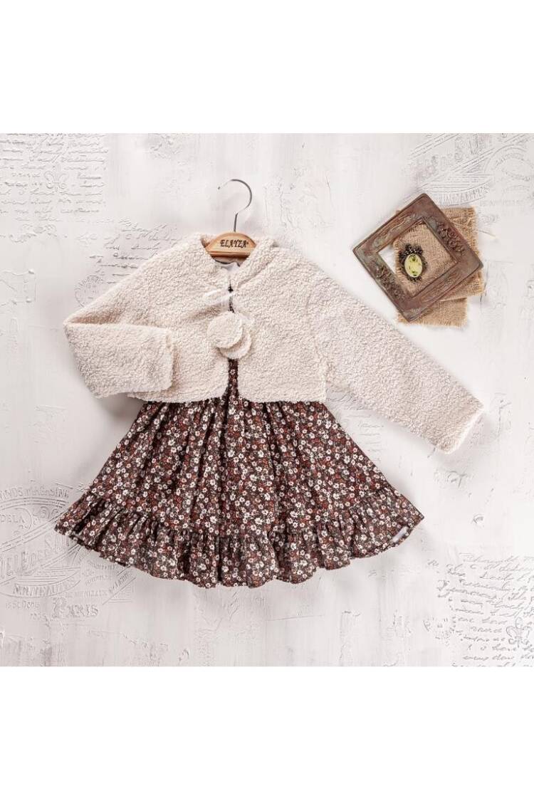 Wholesale Girls 2-Piece Dress and Jacket Set 2-5 Yaş - Brand: Elayza - Kids & Baby Clothes Wholesale - Globality Store
