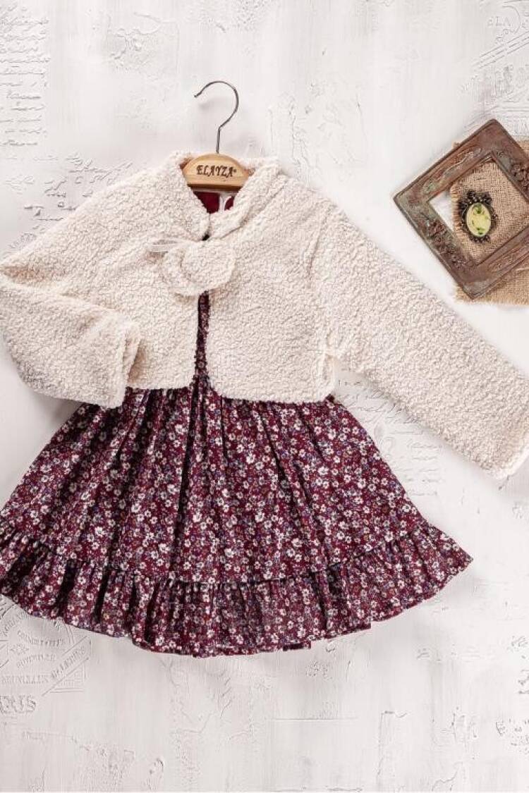 Wholesale Girls 2-Piece Dress and Jacket Set 2-5 Yaş - Brand: Elayza - Kids & Baby Clothes Wholesale - Globality Store