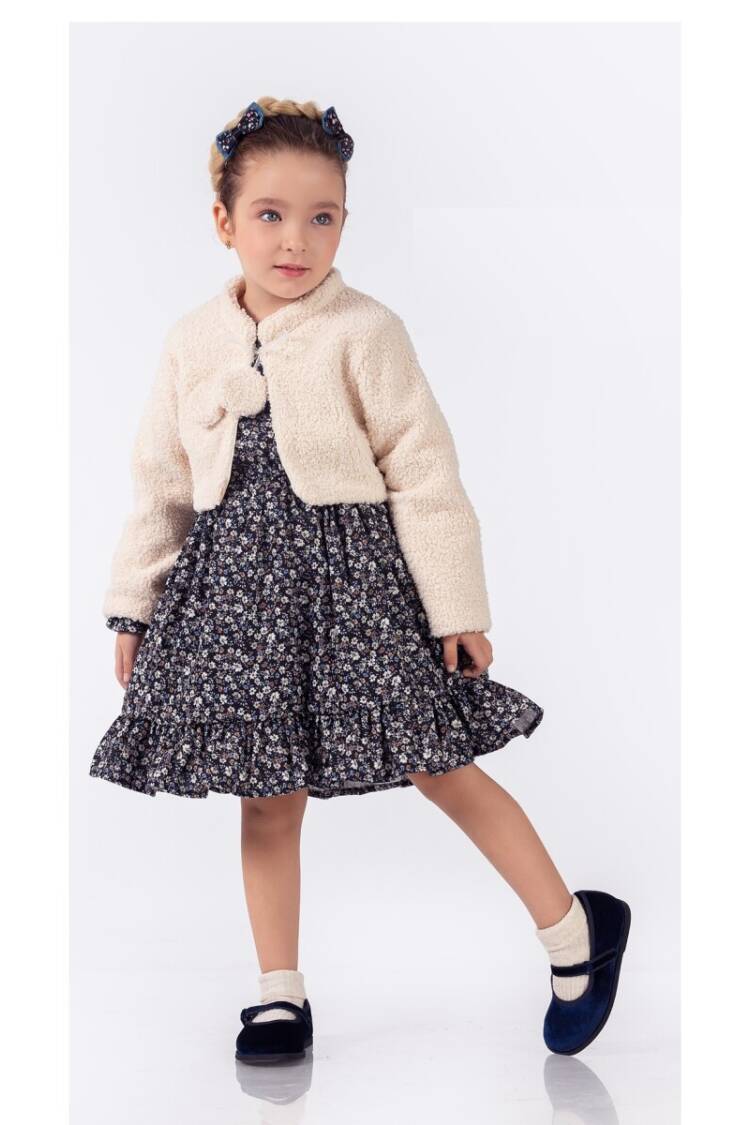 Wholesale Girls 2-Piece Dress and Jacket Set 2-5 Yaş - Brand: Elayza - Kids & Baby Clothes Wholesale - Globality Store