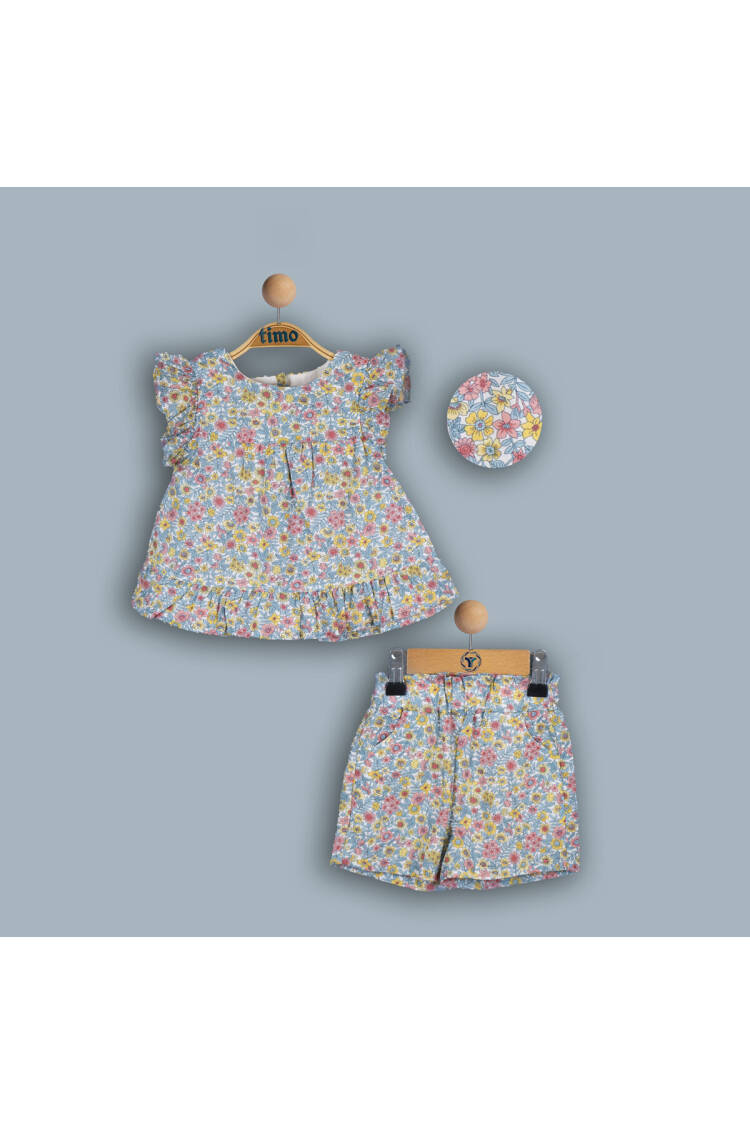 Wholesale Girls 2-Piece Dress and Shorts Set 2-5Y - Brand: Timo - Kids & Baby Clothes Wholesale - Globality Store
