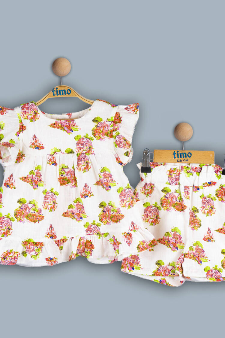 Wholesale Girls 2-Piece Dress and Shorts Set 2-5Y - Brand: Timo - Kids & Baby Clothes Wholesale - Globality Store