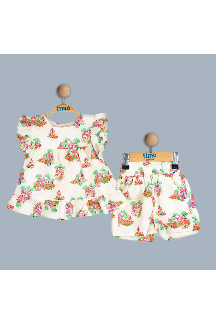 Wholesale Girls 2-Piece Dress and Shorts Set 2-5Y - Brand: Timo - Kids & Baby Clothes Wholesale - Globality Store