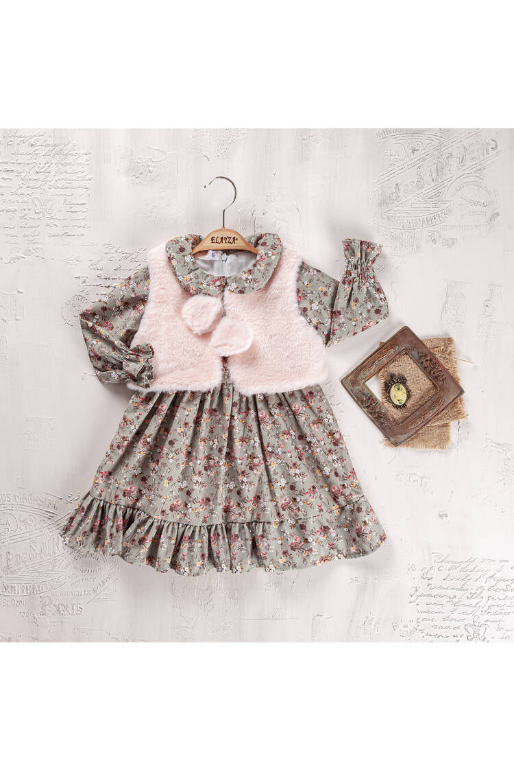 Wholesale Girls 2-Piece Dress and Vest Set 2-5Y - Brand: Elayza - Kids & Baby Clothes Wholesale - Globality Store