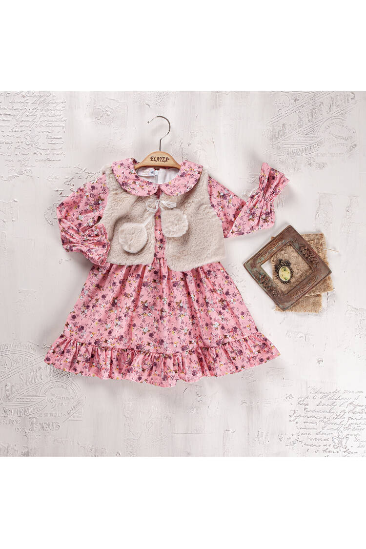 Wholesale Girls 2-Piece Dress and Vest Set 2-5Y - Brand: Elayza - Kids & Baby Clothes Wholesale - Globality Store