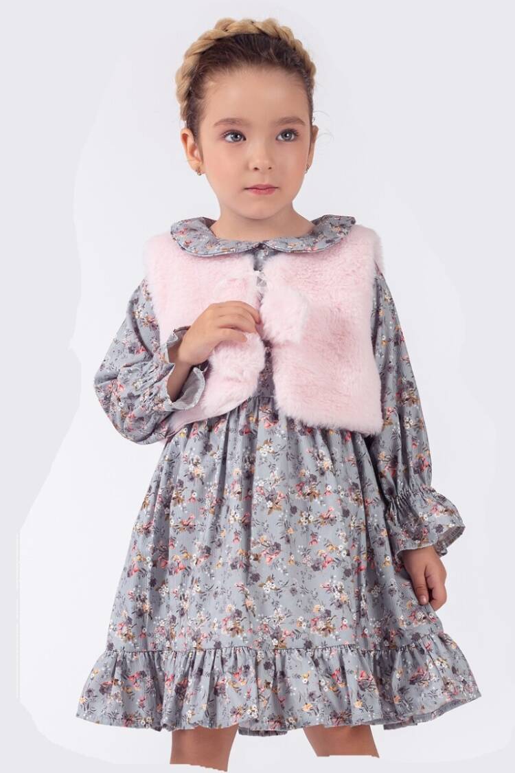Wholesale Girls 2-Piece Dress and Vest Set 2-5Y - Brand: Elayza - Kids & Baby Clothes Wholesale - Globality Store