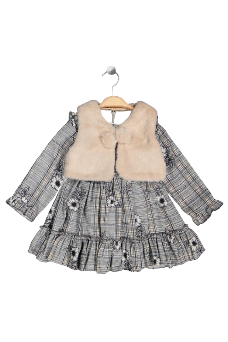 Wholesale Girls 2-Piece Dress and Vest Set 2-5Y - Brand: Elayza - Kids & Baby Clothes Wholesale - Globality Store