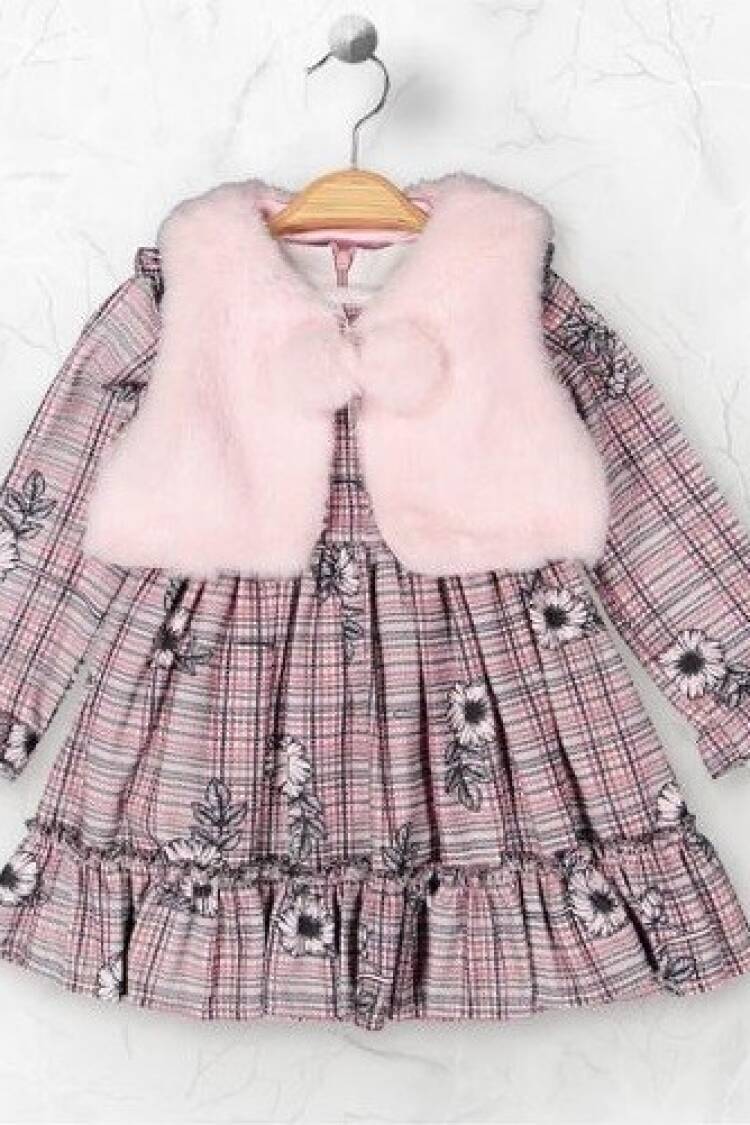 Wholesale Girls 2-Piece Dress and Vest Set 2-5Y - Brand: Elayza - Kids & Baby Clothes Wholesale - Globality Store