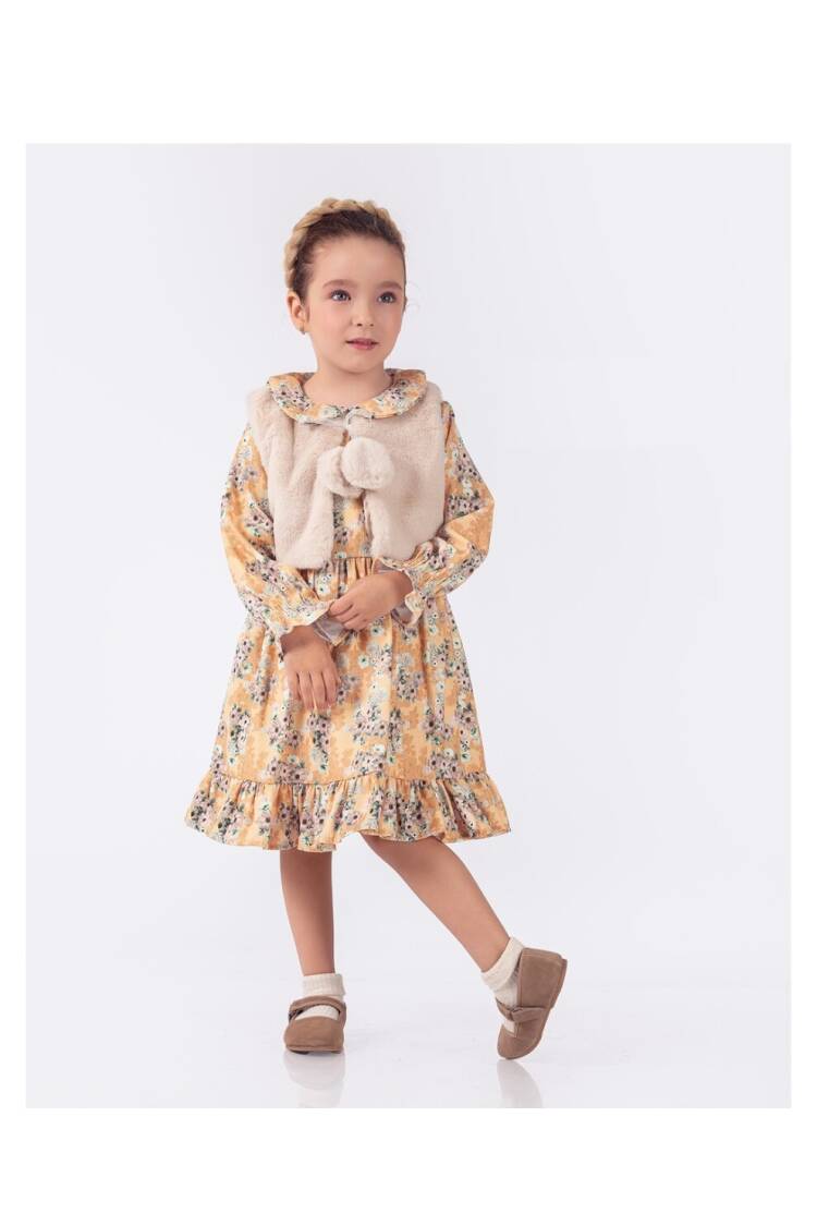 Wholesale Girl's 2-Piece Dress and Vest Set 6-9Y - Brand: Elayza - Kids & Baby Clothes Wholesale - Globality Store