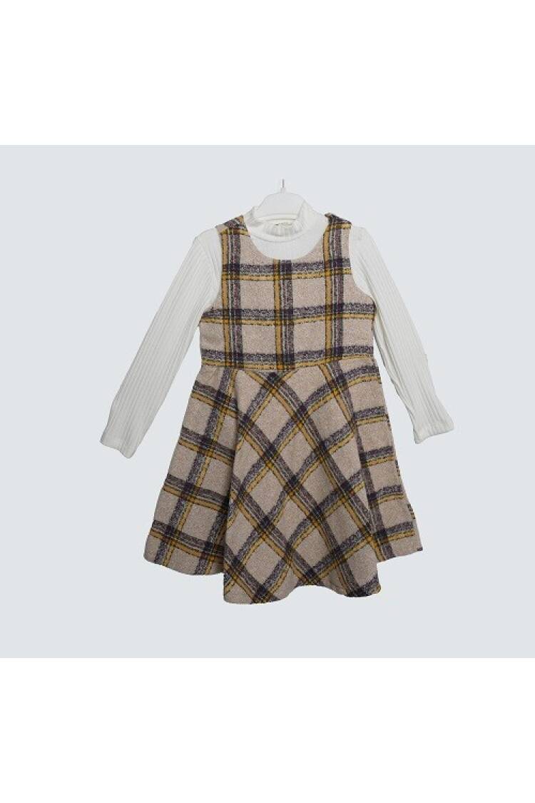 Wholesale Girls 2-Piece Dress with Body T-shirt 3-6Y - Brand: Büşra Bebe - Kids & Baby Clothes Wholesale - Globality Store
