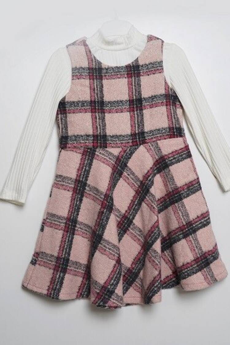 Wholesale Girls 2-Piece Dress with Body T-shirt 3-6Y - Brand: Büşra Bebe - Kids & Baby Clothes Wholesale - Globality Store