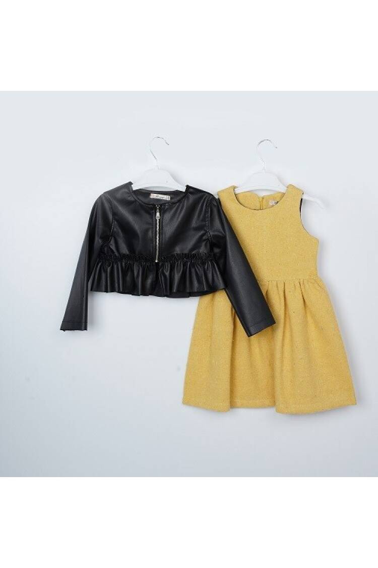 Wholesale Girls 2-Piece Jacket and Dress Set 3-6Y - Brand: Büşra Bebe - Kids & Baby Clothes Wholesale - Globality Store