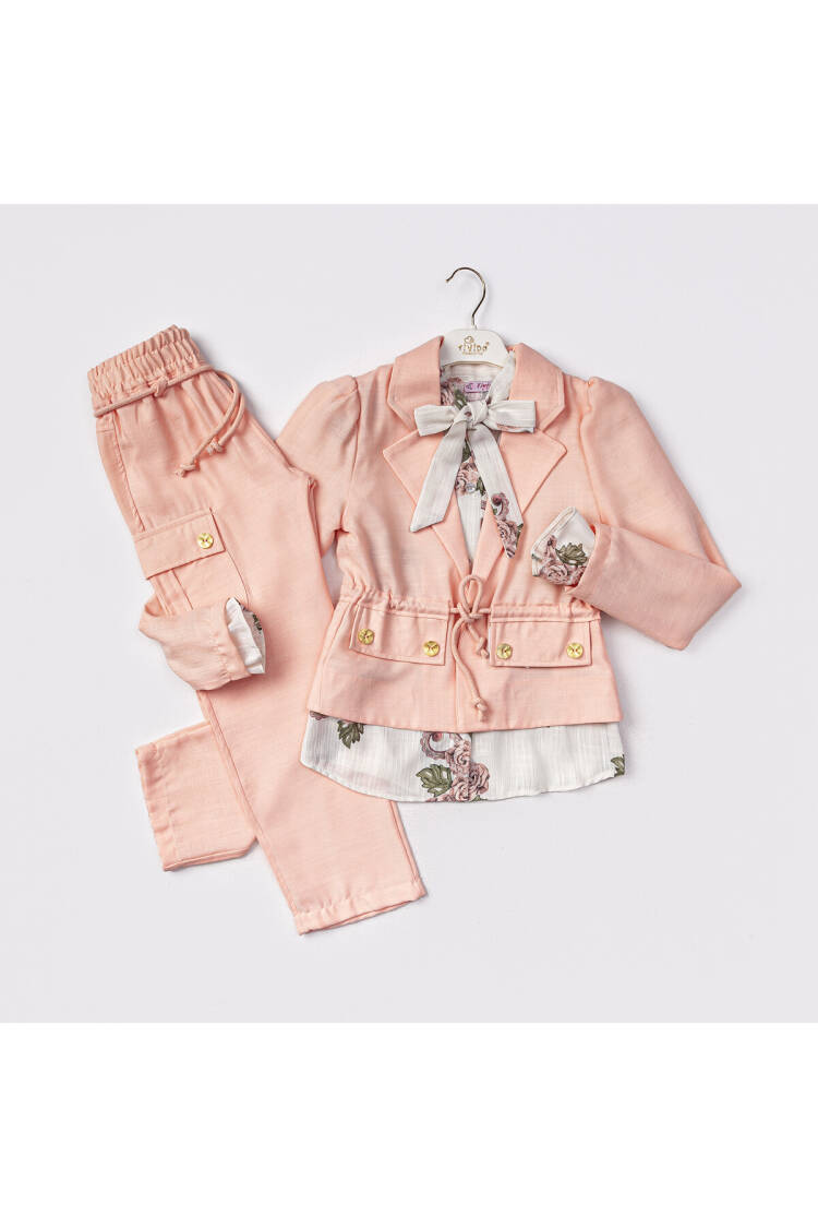 Wholesale Girls 2-Piece Jacket Shirt and Trousers Set 6-12Y - Brand: Tivido - Kids & Baby Clothes Wholesale - Globality Store