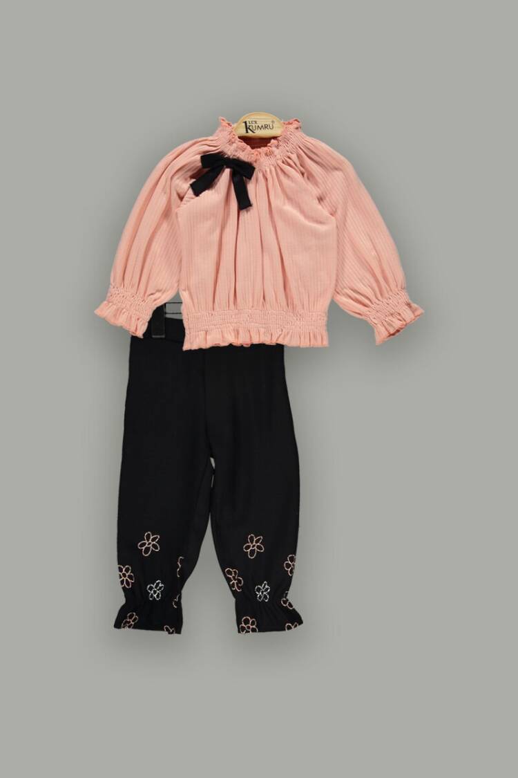Wholesale Girls 2-Piece Pants Set with Blouse 2-5Y - Brand: Kumru Bebe - Kids & Baby Clothes Wholesale - Globality Store