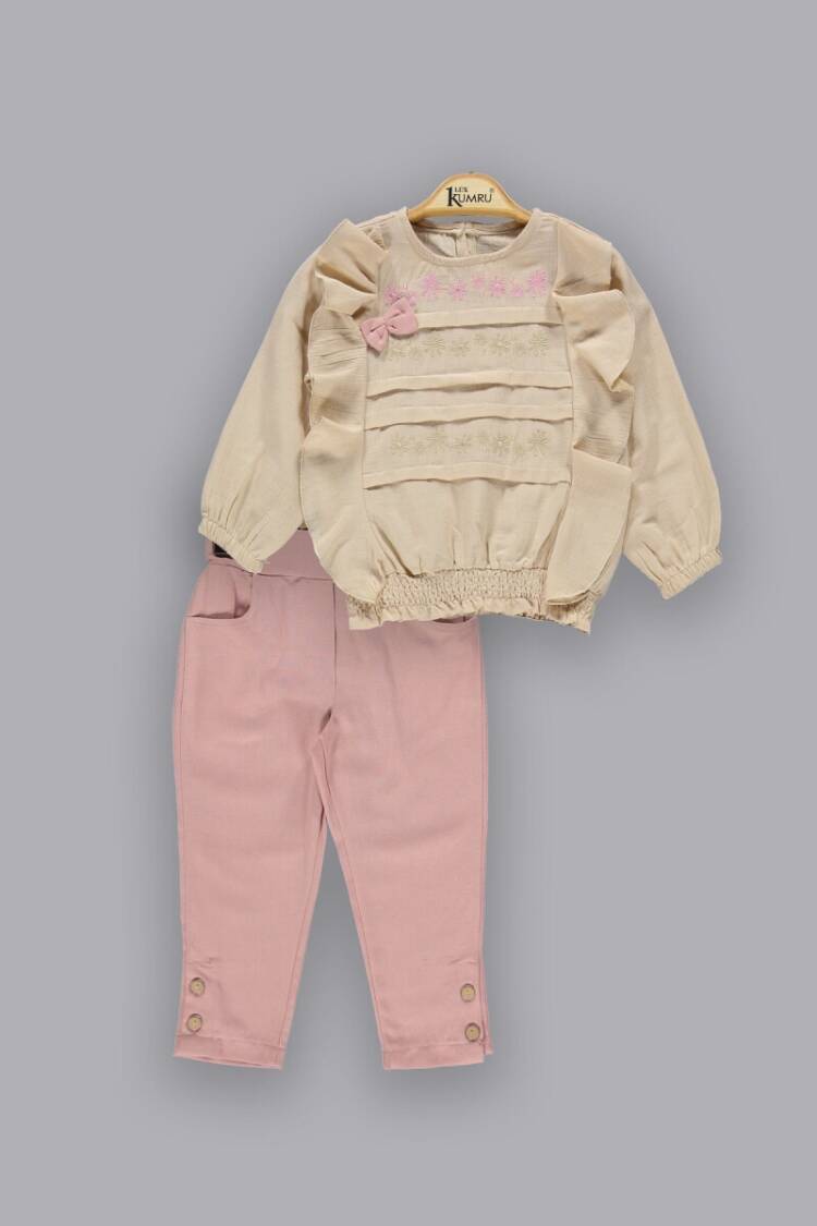 Wholesale Girls 2-Piece Sets with Shirt and Pants 2-5Y - Brand: Kumru Bebe - Kids & Baby Clothes Wholesale - Globality Store