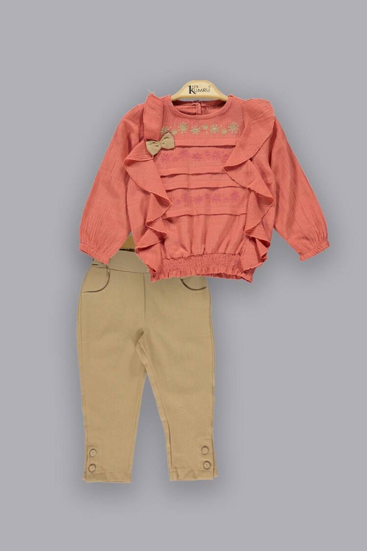 Wholesale Girls 2-Piece Sets with Shirt and Pants 2-5Y - Brand: Kumru Bebe - Kids & Baby Clothes Wholesale - Globality Store