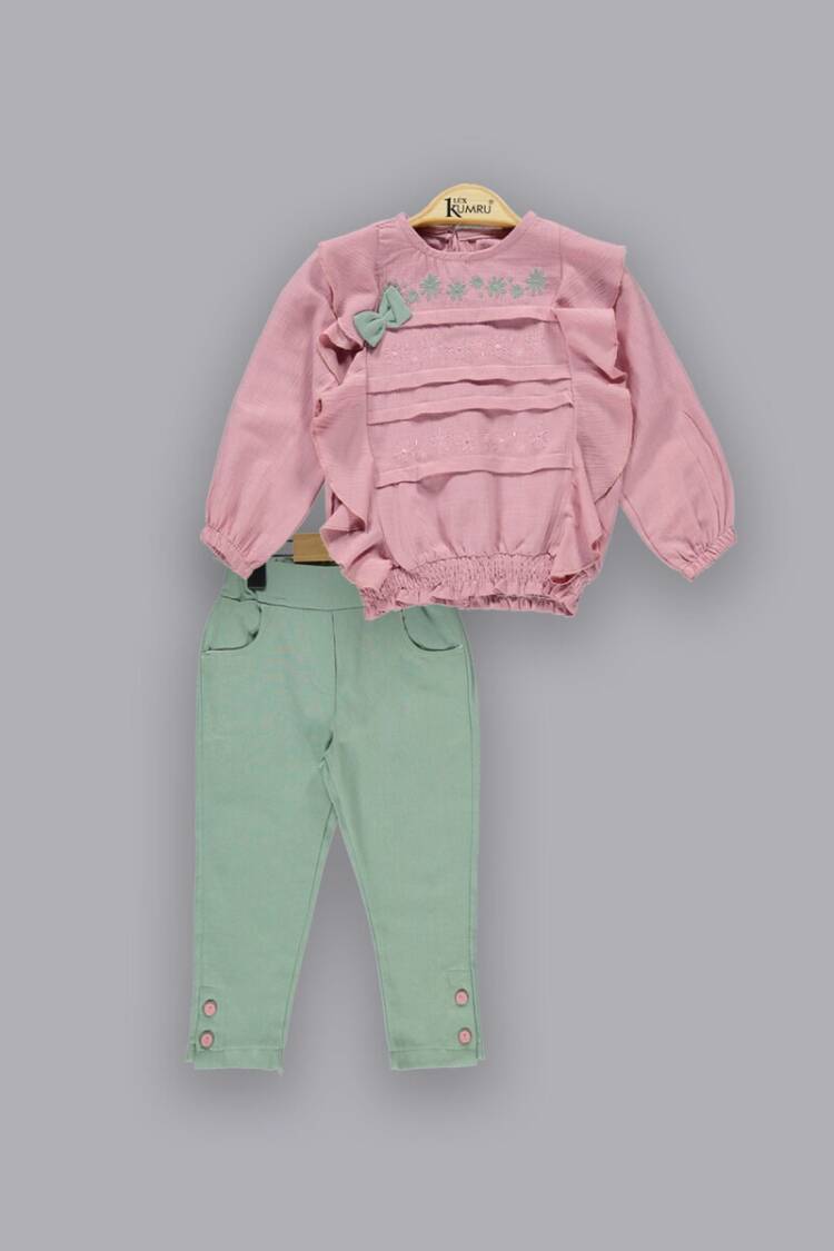 Wholesale Girls 2-Piece Sets with Shirt and Pants 2-5Y - Brand: Kumru Bebe - Kids & Baby Clothes Wholesale - Globality Store