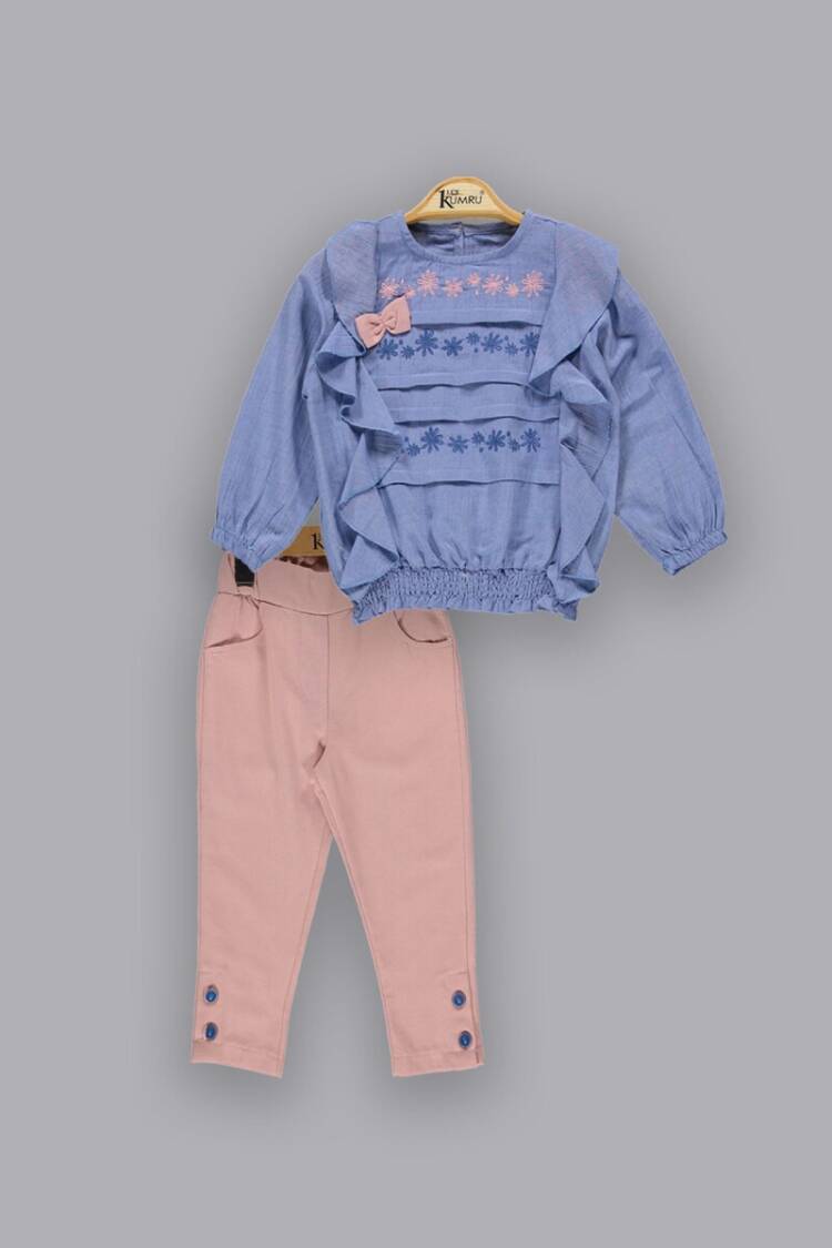 Wholesale Girls 2-Piece Sets with Shirt and Pants 2-5Y - Brand: Kumru Bebe - Kids & Baby Clothes Wholesale - Globality Store