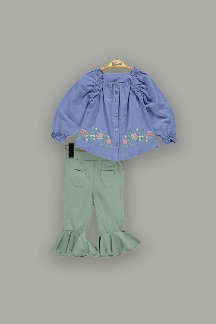 Wholesale Girls 2-Piece Sets with Shirt and Pants 2-5Y - Brand: Kumru Bebe - Kids & Baby Clothes Wholesale - Globality Store