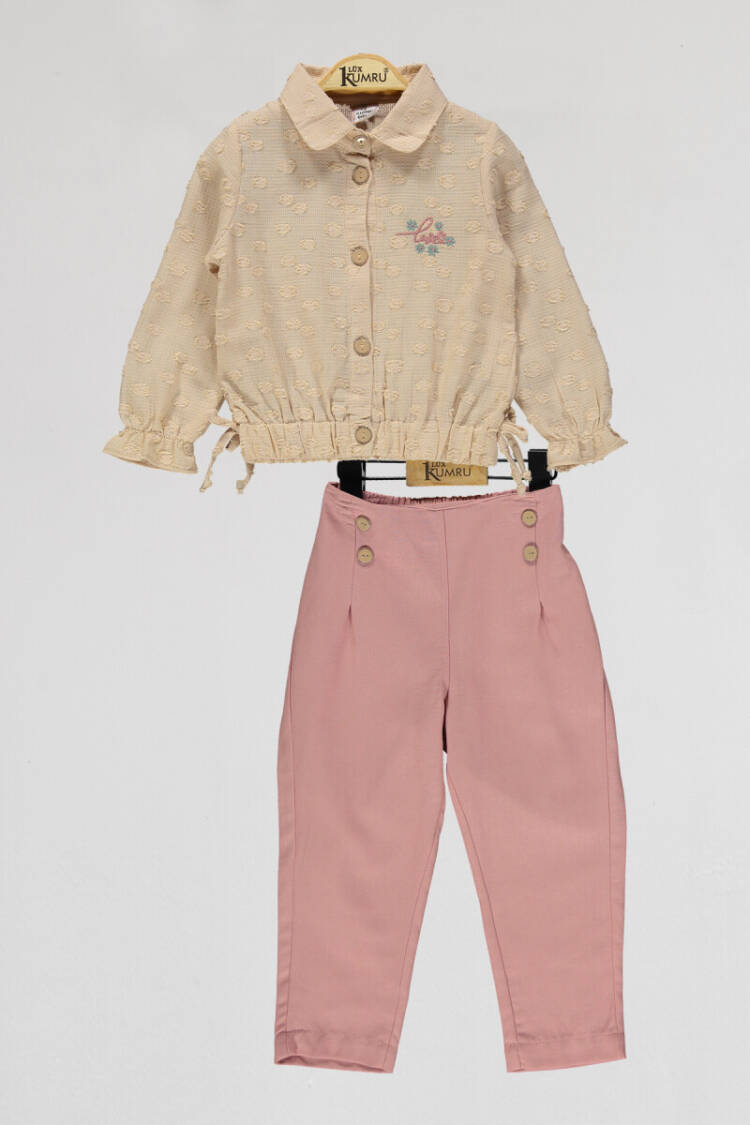 Wholesale Girls 2-Piece Shirt and Pants Set 2-5Y - Brand: Kumru Bebe - Kids & Baby Clothes Wholesale - Globality Store