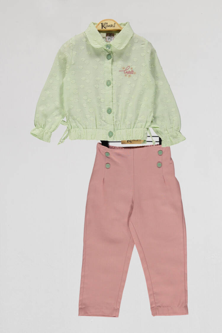 Wholesale Girls 2-Piece Shirt and Pants Set 2-5Y - Brand: Kumru Bebe - Kids & Baby Clothes Wholesale - Globality Store