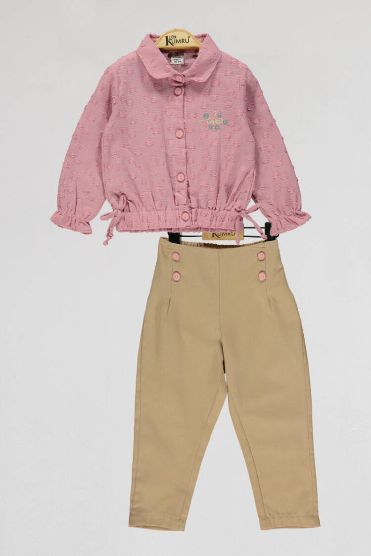 Wholesale Girls 2-Piece Shirt and Pants Set 2-5Y - Brand: Kumru Bebe - Kids & Baby Clothes Wholesale - Globality Store