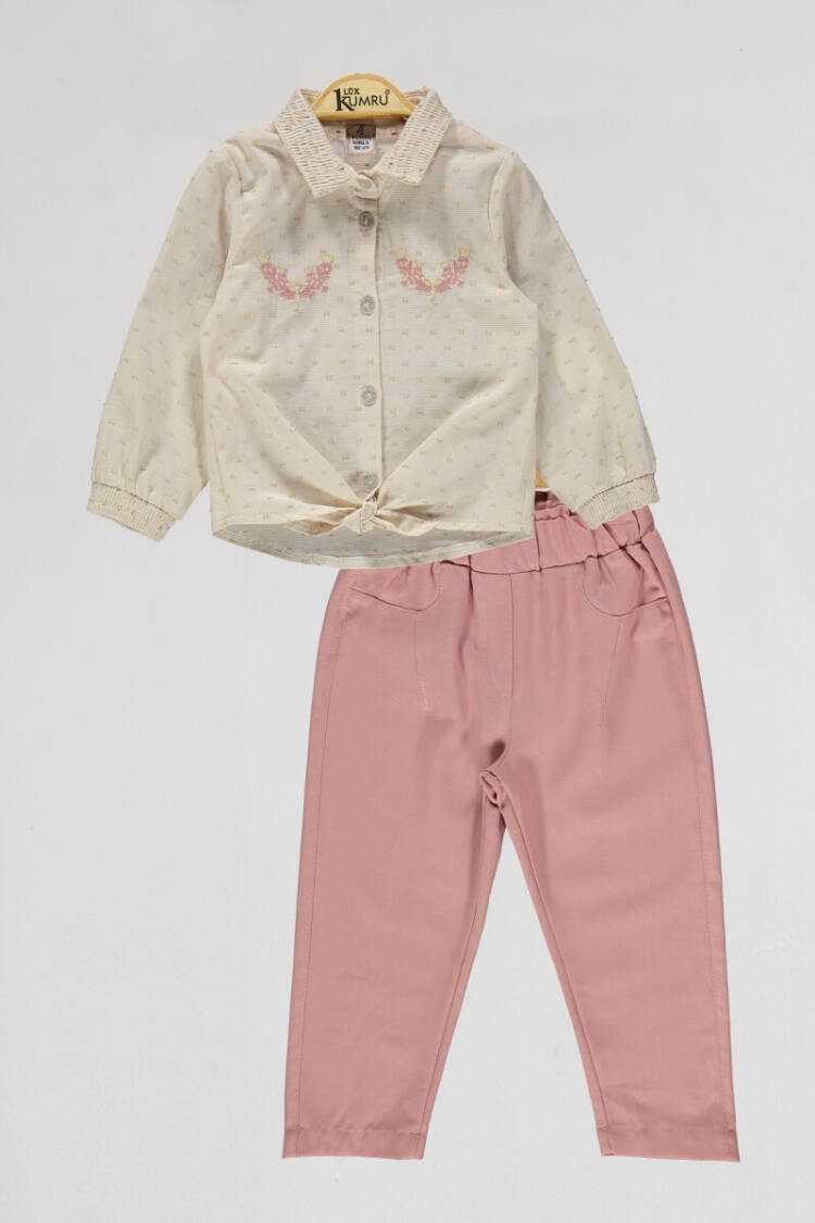 Wholesale Girls 2-Piece Shirt and Pants Set 2-5Y - Brand: Kumru Bebe - Kids & Baby Clothes Wholesale - Globality Store