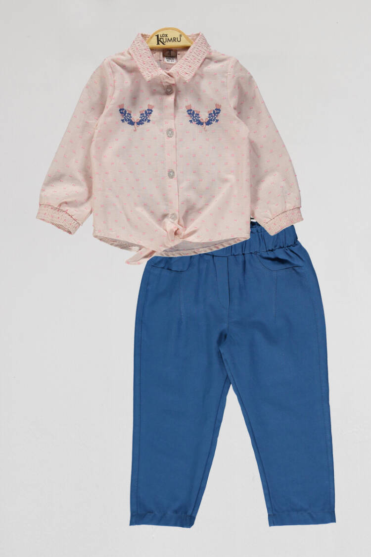 Wholesale Girls 2-Piece Shirt and Pants Set 2-5Y - Brand: Kumru Bebe - Kids & Baby Clothes Wholesale - Globality Store