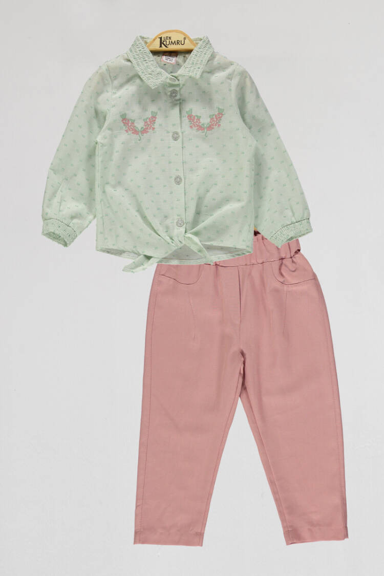 Wholesale Girls 2-Piece Shirt and Pants Set 2-5Y - Brand: Kumru Bebe - Kids & Baby Clothes Wholesale - Globality Store