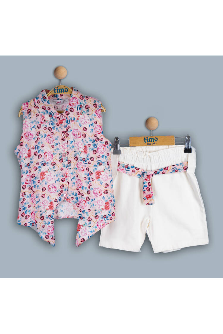 Wholesale Girls 2-Piece Shirt and Shorts Set 2-5YM - Brand: Timo - Kids & Baby Clothes Wholesale - Globality Store