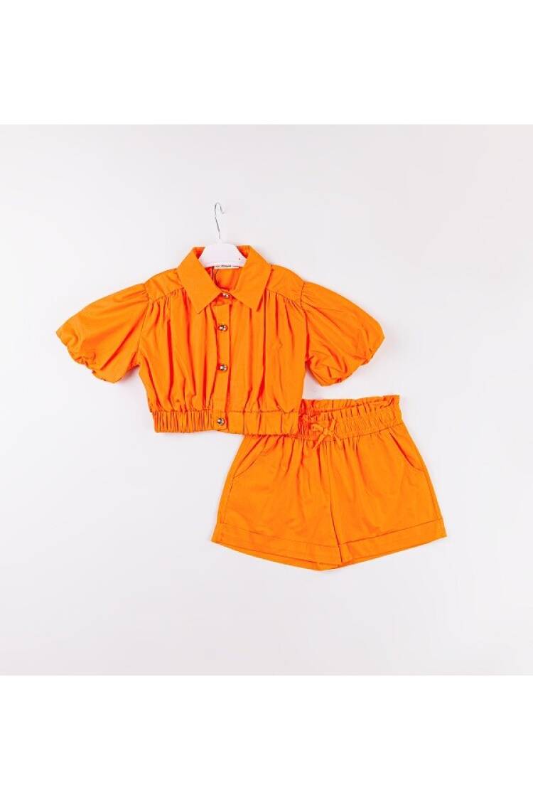 Wholesale Girls 2-Piece Shirt and Shorts Set 7-10Y - Brand: Büşra Bebe - Kids & Baby Clothes Wholesale - Globality Store