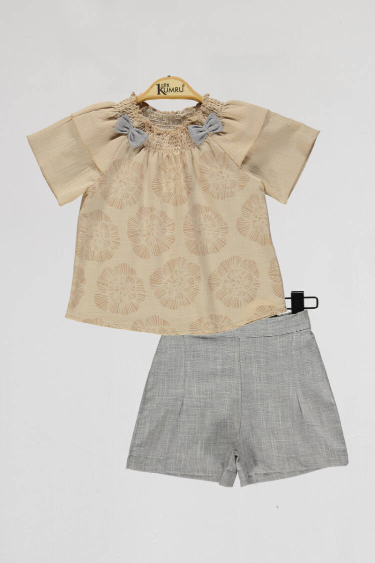 Wholesale Girls 2-Piece Shirts and Short Set 2-5Y - Brand: Kumru Bebe - Kids & Baby Clothes Wholesale - Globality Store