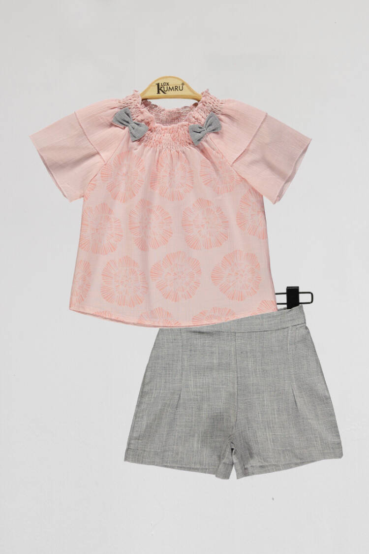 Wholesale Girls 2-Piece Shirts and Short Set 2-5Y - Brand: Kumru Bebe - Kids & Baby Clothes Wholesale - Globality Store