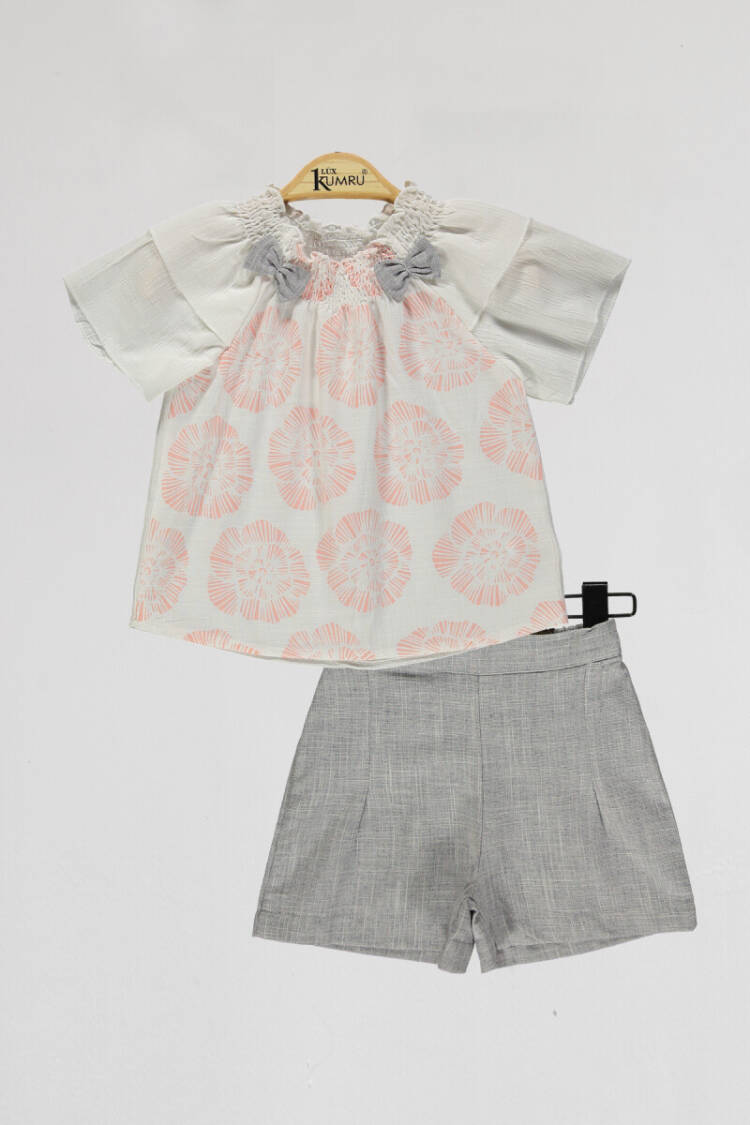 Wholesale Girls 2-Piece Shirts and Short Set 2-5Y - Brand: Kumru Bebe - Kids & Baby Clothes Wholesale - Globality Store