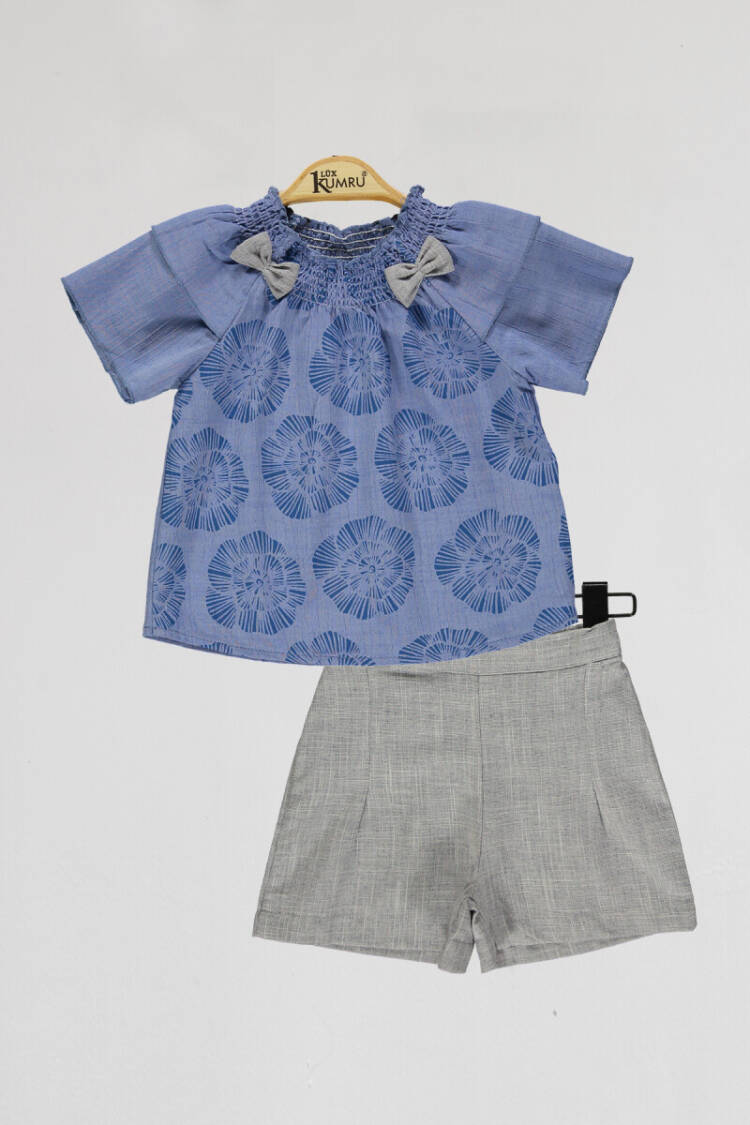 Wholesale Girls 2-Piece Shirts and Short Set 2-5Y - Brand: Kumru Bebe - Kids & Baby Clothes Wholesale - Globality Store