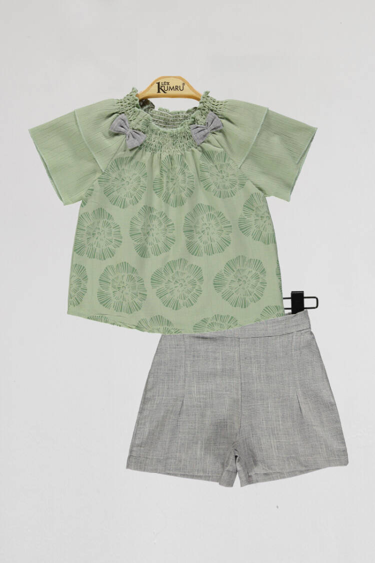 Wholesale Girls 2-Piece Shirts and Short Set 2-5Y - Brand: Kumru Bebe - Kids & Baby Clothes Wholesale - Globality Store