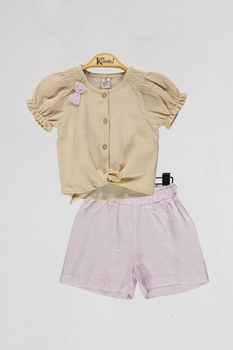 Wholesale Girls 2-Piece Shirts and Short Set 2-5Y - Brand: Kumru Bebe - Kids & Baby Clothes Wholesale - Globality Store