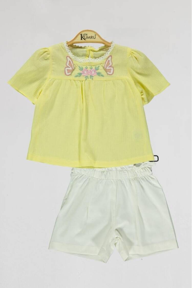 Wholesale Girls 2-piece Shorts and Blouse 2-5Y - Brand: Kumru Bebe - Kids & Baby Clothes Wholesale - Globality Store