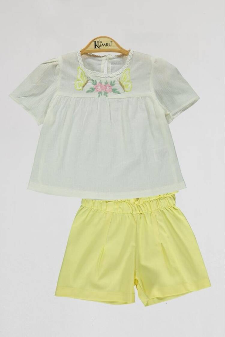 Wholesale Girls 2-piece Shorts and Blouse 2-5Y - Brand: Kumru Bebe - Kids & Baby Clothes Wholesale - Globality Store