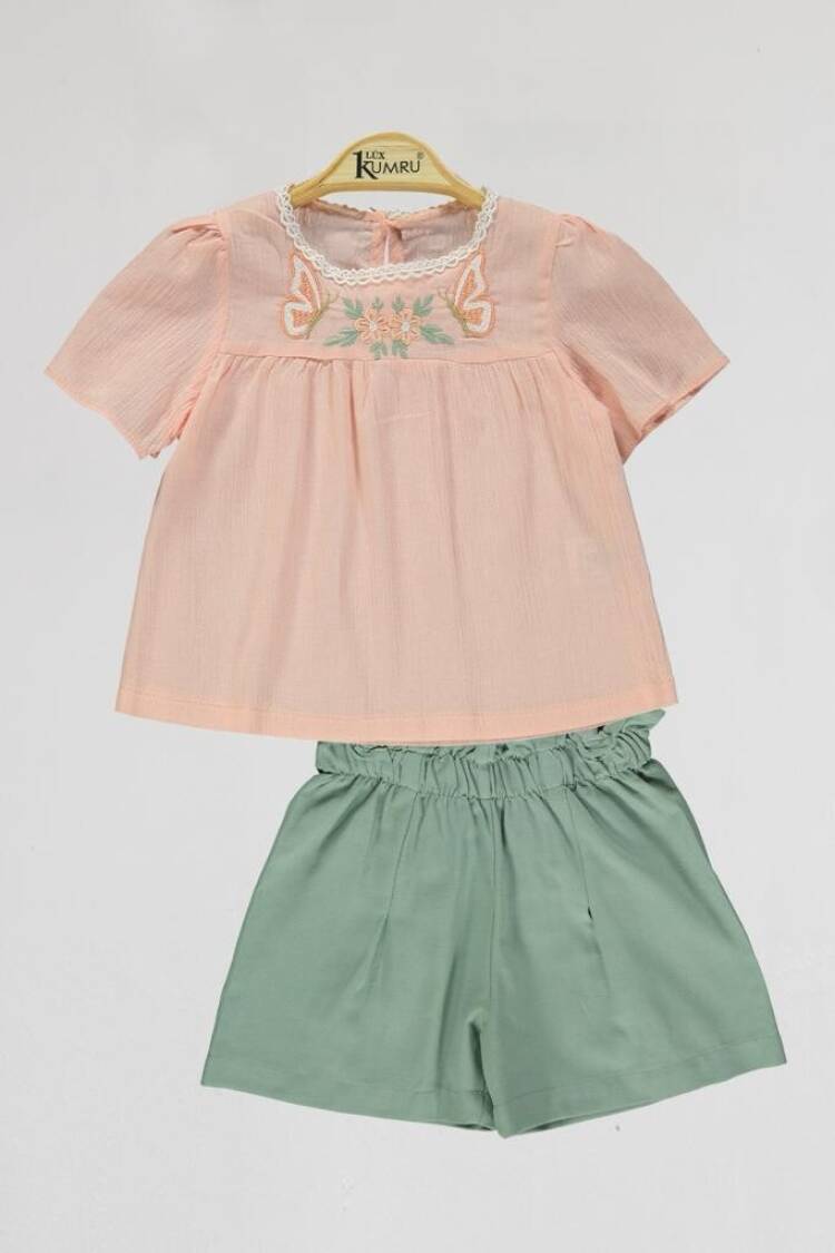 Wholesale Girls 2-piece Shorts and Blouse 2-5Y - Brand: Kumru Bebe - Kids & Baby Clothes Wholesale - Globality Store