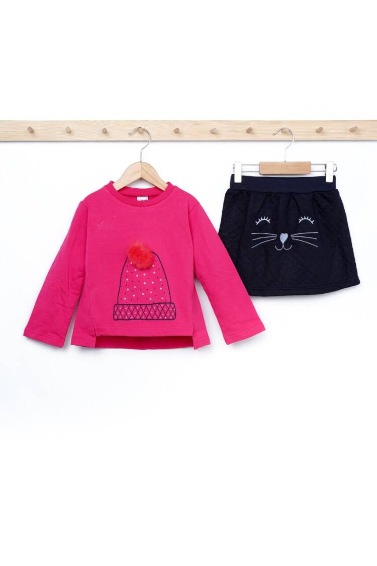 Wholesale Girls 2-Piece Sweatshirt and Skirt Set 3-6Y - Brand: Elnino - Kids & Baby Clothes Wholesale - Globality Store